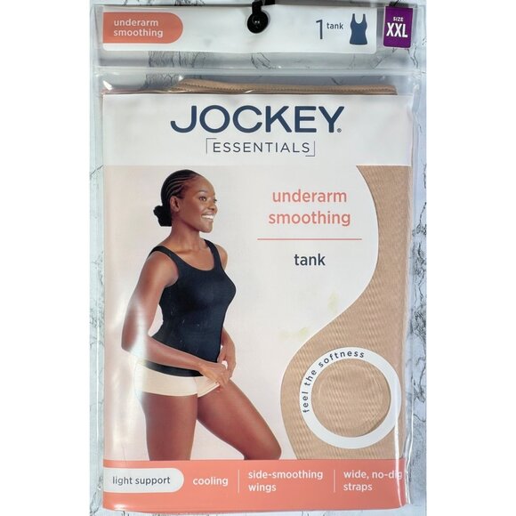 Jockey Essentials Underarm Smoothing Tank With Light Support & Wide No-Dig Strap - Picture 4 of 7